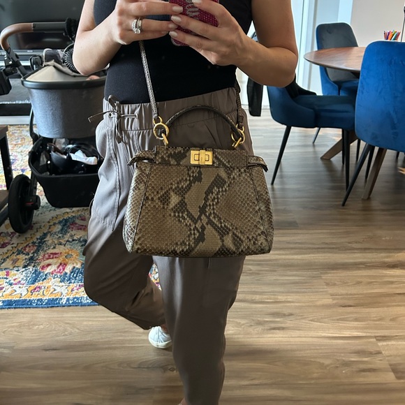 Fendi Mini Python Iconic Peekaboo Bag - Picture 6 of 15